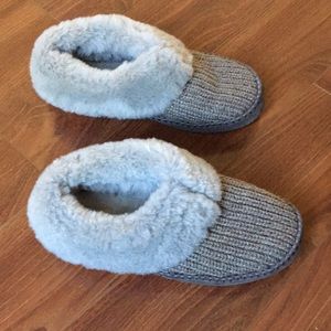 Ugg Wrin rib knit and shearling slippers